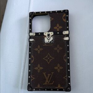 Louis Vuitton Brown and Gold Monogram Phone Case